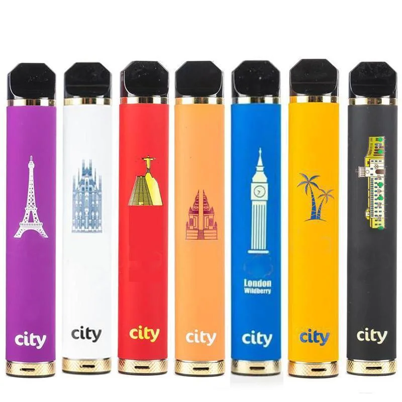 Wholesale City Disposable E-Cig Vape Device with Pre-Filled Pod