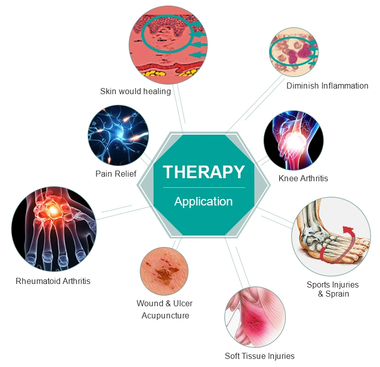 Home Use 650nm 808nm Low Level Laser Therapy Device for Pain Relief